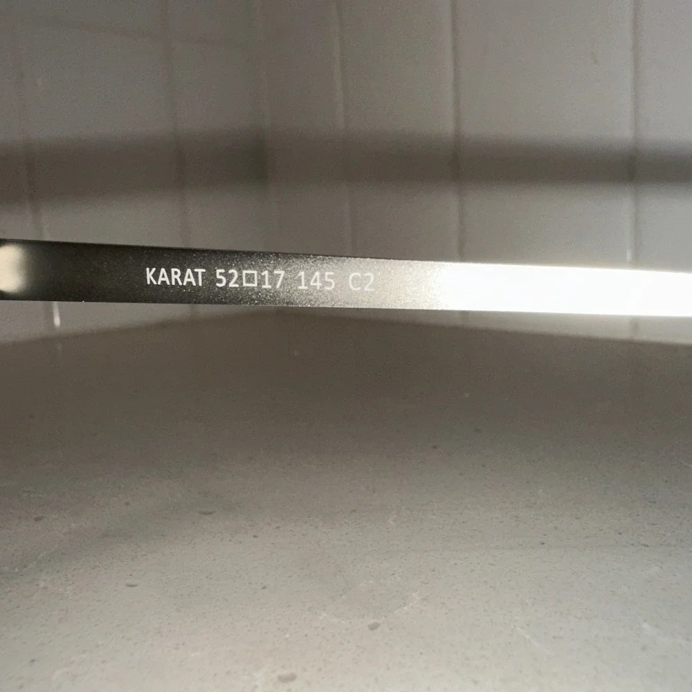 Eyebuydirect Karat Eyeglasses Frames only 52-17-145 Black Pewter Full‎ Rim